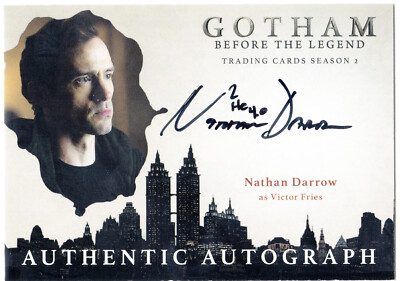 Cryptozoic Gotham Season 2 Autograph Auto #ND1 Nathan Darrow - Victor Fries