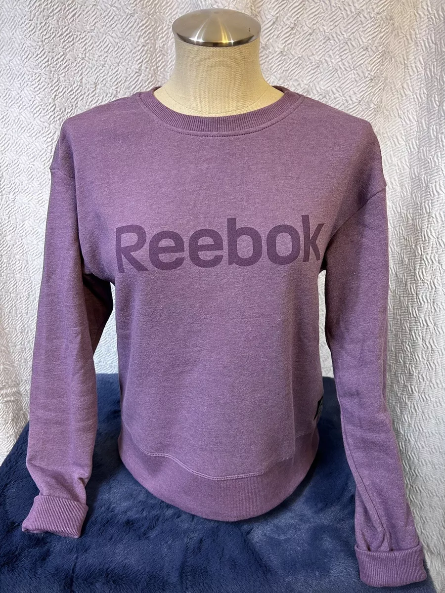 Womens Reebok Boxy Fit Size Small Raglan Sweatshirt Purple eBay
