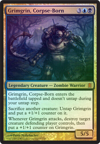 Oversized - Grimgrin, Corpse-Born - Foil LP, English MTG Commander's Arsenal - Picture 1 of 1
