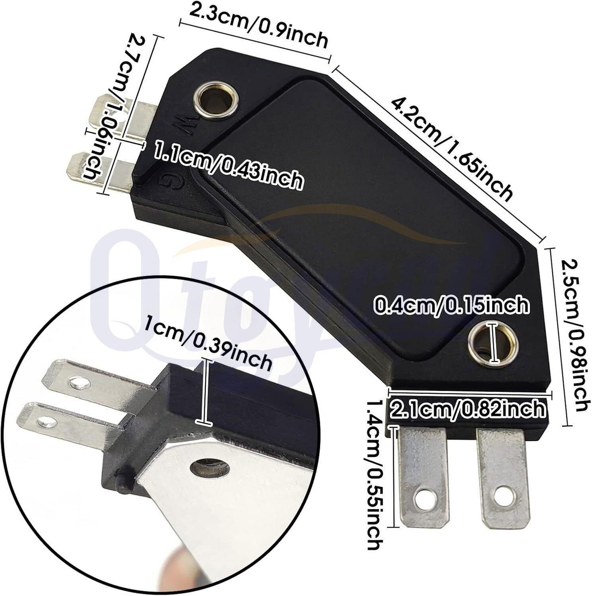 その他 hpgp Ignition Module HEI 4 Pin For GM 1974-88 Chevy Pontiac Olds