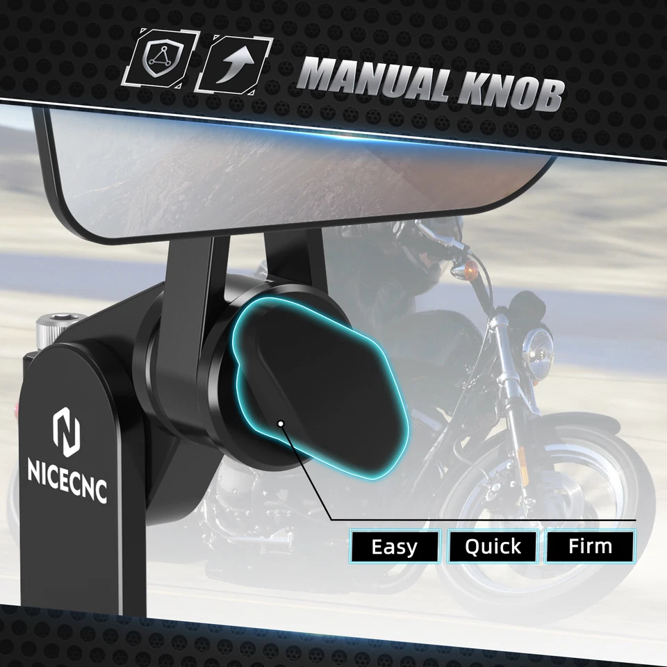 Kit de montaje de espejo retrovisor ajustable NICECNC para KTM 450 450XC 450SX 450 EXC Foto 4 de 4