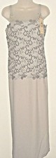 Dollar NWT Small junior gray spaghetti strap evening prom dress
