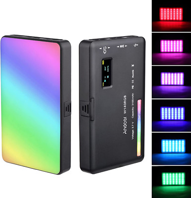 Video Licht RGB, Andoer LED Videoleuchte Mit 3100 Mah Akku,Mini Kamera Licht,Dim