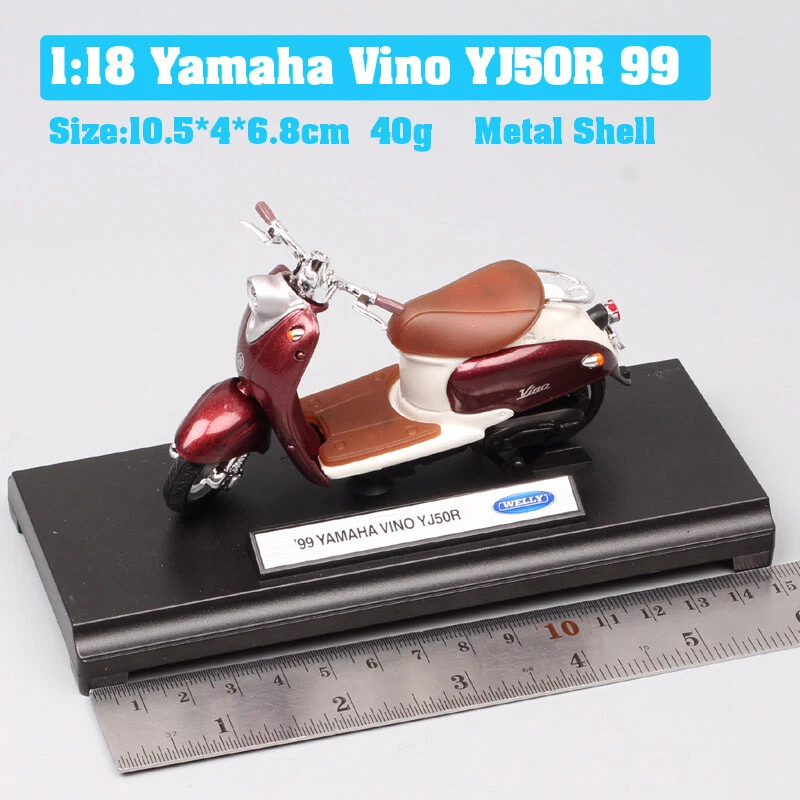 1/18 Scale Welly YAMAHA VINO YJ50R Scooter Moto Road Bike Toy Motorcycle Model - Image 2 of 4