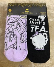 Disney Princess 10 Pair Womens Low Cut Socks Size 4-10 NEW