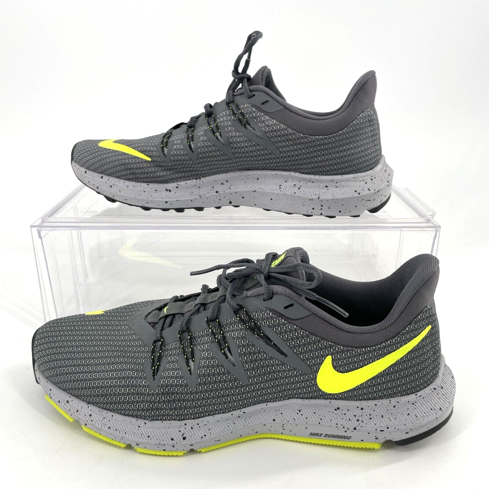 Nike Quest Uomo Sneaker da Corsa Atletica BV1162 001 Grigio Volt Verde Taglia 7 Scarpe