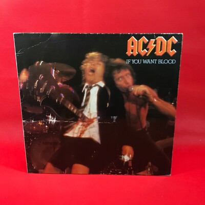 AC/DC If You Want Blood You've Got It 1984 German vinyl LP live in concert A