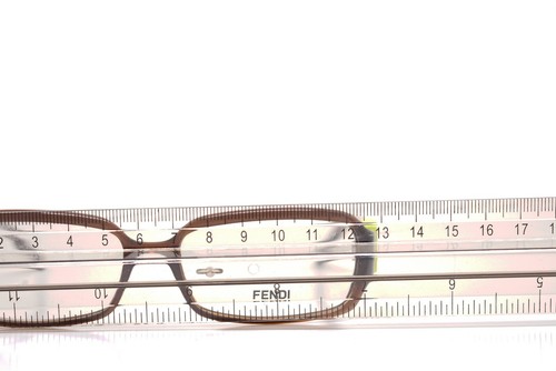 FENDI EYEGLASSES Clear Brown w/ Extra Replacement Fendi Logo 54-15-135 880 207 - Picture 15 of 16