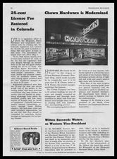 1941 Chown Hardware Company Store Photo Portland Oregon Article Vintage Print Ad