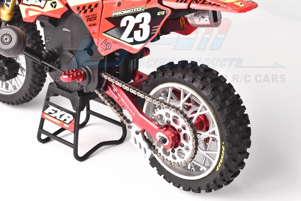 GPM CNC Alu 7075 Extend Swing Arm (+30mm) +Pull Rod+Chain For LOSI Promoto MX US - Image 2 of 3