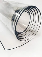 Clear Vinyl Plastic Fabric 54" Wide UV Resistant Sold By The Yard