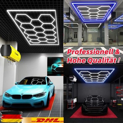 14x RGB Hexagon Lampe Röhren Werkstatt Garage Wand RGB Decken Leuchte Beleuchtun