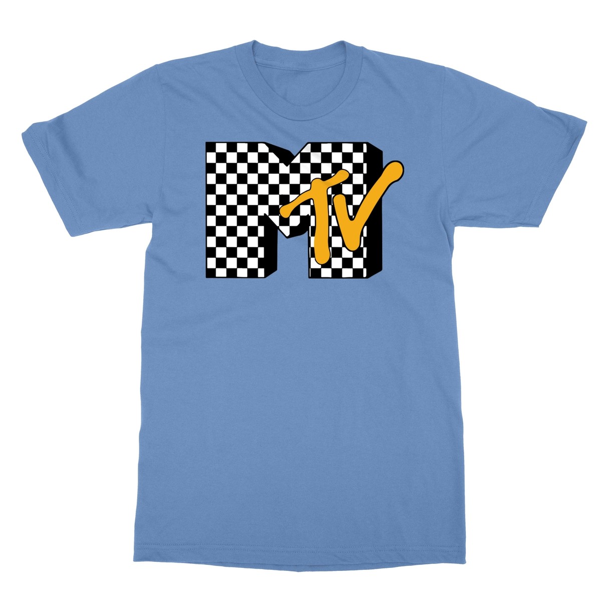 トップス WofG Logo plaid pattern Tee Amazon.com: Black and White Checkered 3D Printed Graphics