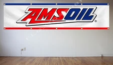 AMSOIL Flag Banner 2X8Ft Motor Sports Oil Shop Garage Wall Decor Flag 240X60cm