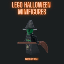 LEGO  Trick or treat Witch Skeleton, Haunted, Halloween Minifigure Ghost, Goblin