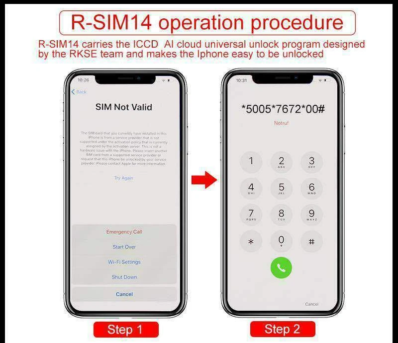 1PCS unlock sim 2021 R-SIM iPhone x to iphone 12 pro max iOS CARRIER UNLOCK NEW - Image 4 of 4