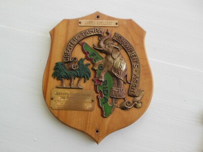 Vintage Greater Tampa Showmens Association Johnny's United Shows Carnival Plaque