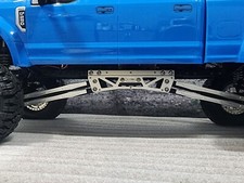 Kit sollevamento e collegamento CNC alluminio RC 1/10 per camion CEN Racing Ford F250 (argento)