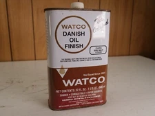 Vintage Watco Danish Oil Finish Dark Walnut Color NEW FULL