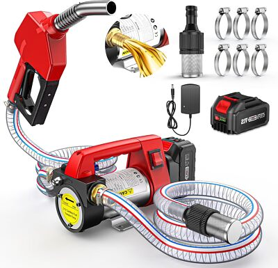 #ad Fuel Transfer Pump Battery Powered 4000mah 12GPM Cordless Diesel Transfer Pump $99.00