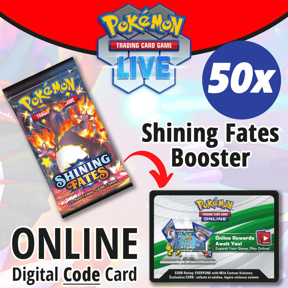 Pokemon GO 50x - PTCGL Codes Bulk