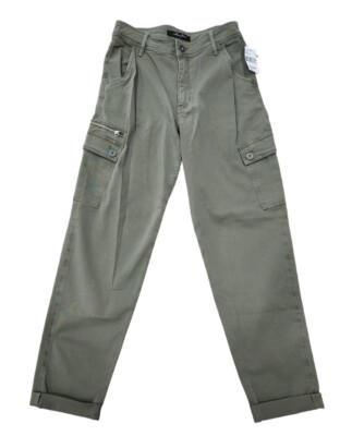 MAVI JEANS Hunter Green CARGO PANTS Cuffed Ankle WOMEN'S SIZE 27/28