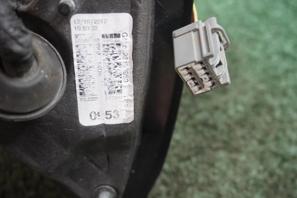 Espejo retrovisor GMC ACADIA 2013 2014 lado del conductor negro OEM 1408364C Foto 4 de 4