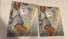 2pr VINTAGE SEARS Thi Top Hug A Lon Sheer  STOCKINGS SZ M Sandstone