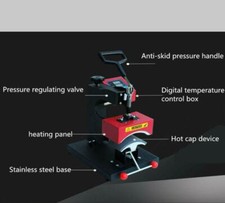 NEW Personalized printing cap heat press machine hot hat transfer machine S
