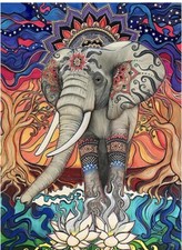 Elephant Diamond Painting Kit for Adults, Diamond Painting Elephant Gem Art New 