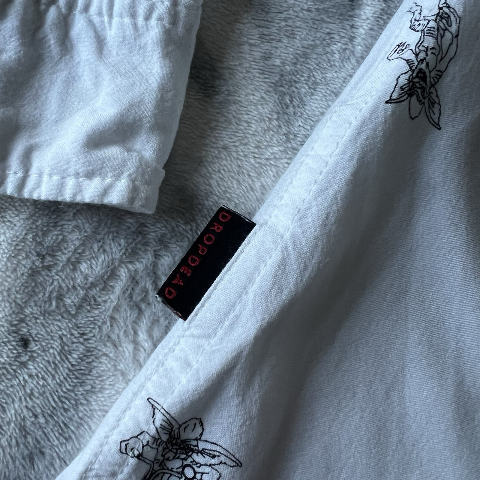 Gremlins X Drop Dead Print Pattern Button Up Shir… - image 14