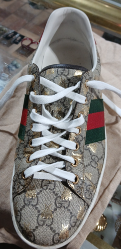 Gucci Ace GG Supreme Bees - USED-SIZE 9N #548950 - Picture 11 of 15