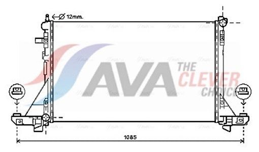 Fits AVA RTA2560 WATER COOLER OPEL MOVANO (2010) 2.3 CDTI  ⭐UK Stock⭐