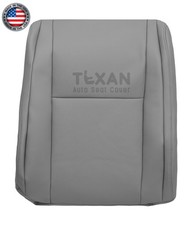 For 2010 2011 Toyota Tundra Passenger Top Leather Seat Cover Gray Perforated