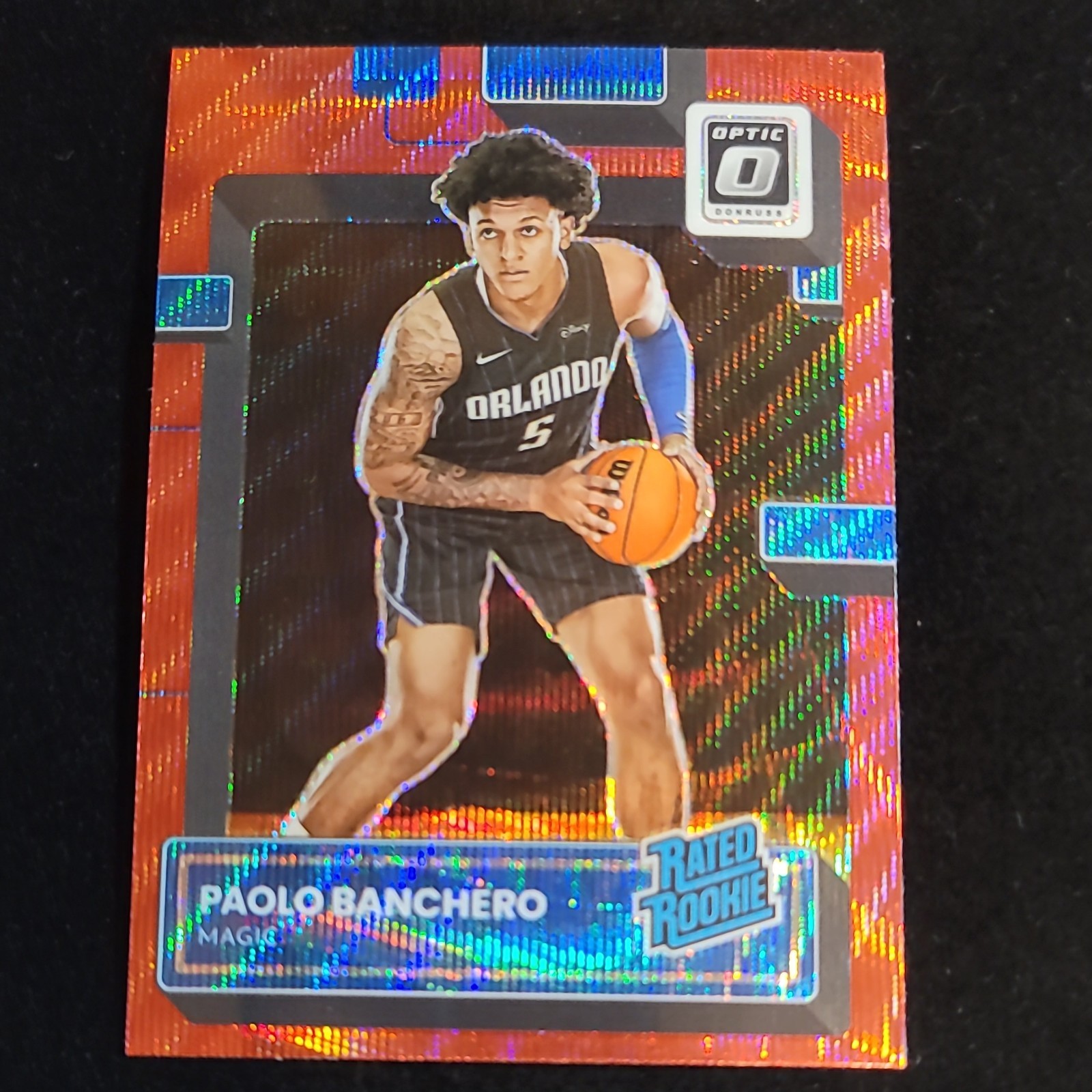 2022-23 Donruss Optic Rated Rookie Asia Red Wave Prizm Paolo Banchero #221