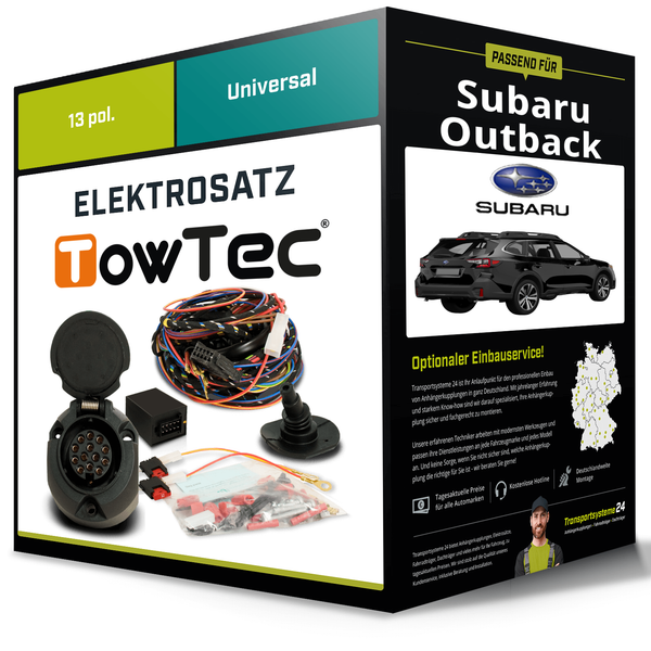 Elektrosatz 13-Pol Universell für Subaru Outback 10.2014-Jetzt NEU-image