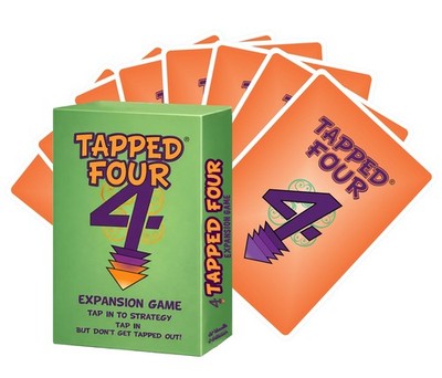 Tapped Four Expansion Card Game Strategy Party 211 Players Large Group Fun