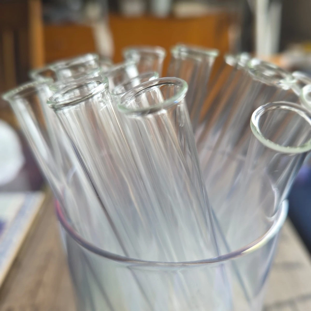 3 Reagenzgläser aus Glas mit Korken 160 mm x 16 mm 3 Reagenzgläser aus Glas mit Korken 160 mm x 16 mm