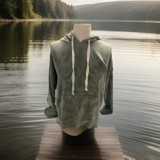 Aerie Sweatshirt Hoodie Woman s Size M Olive Drawstrings Pockets oversized
