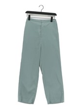 Uniqlo Women's Suit Trousers S Green Polyester with Elastane Dress Pants