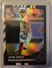 Ketel Marte /25 Black Foil SSP - 2023 Topps Big League #38 - Diamondbacks