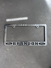 Worlds Largest Brandon Ford License Plate Frame.