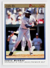 Eddie Murray 1991 O-Pee-Chee Premier #86 Los Angeles Dodgers