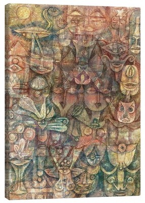 Leinwandbild Seltsamer Garten - Paul Klee