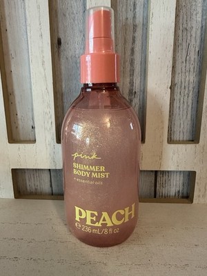 Victoria's Secret PINK Peach Shimmer Body Mist Perfume Spray 8oz