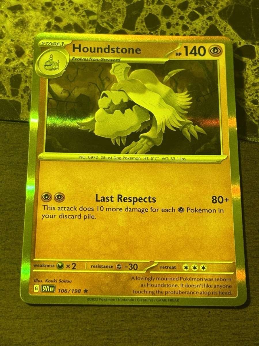 houndstone pokemon card value Pokmon TCG: ex Box For each heads Houndstone SVP 042 Holographic Black