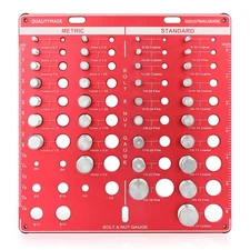 42 Nut and Bolt Thread Checker, Bolt Size and Thread Gauge, 19 Standard  15 M...