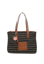 Borsa Donna V73 Nero/cuoio