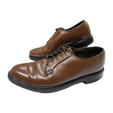 Florsheim Royal Imperial #97623 Brown Pebbled Grain Leather Derby Shoes 9.5 D