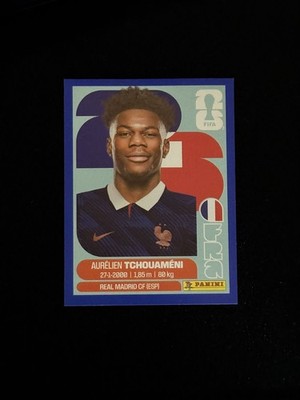 2026 Panini Fifa World Cup USA Sticker AURELIEN TCHOUAMENI Blue Parallel FRA9